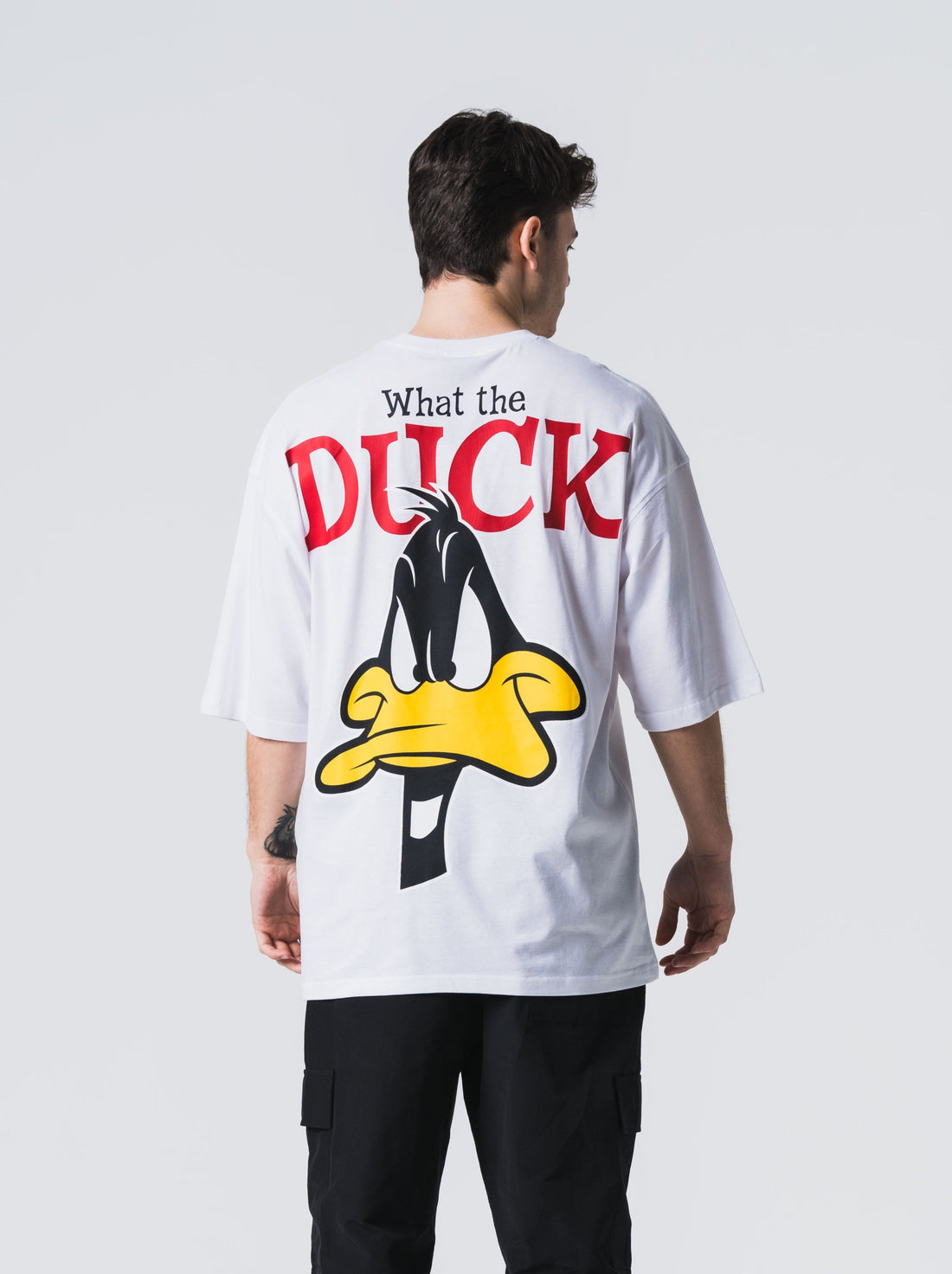 Duck Oversize Basic T-Shirt - Beyaz