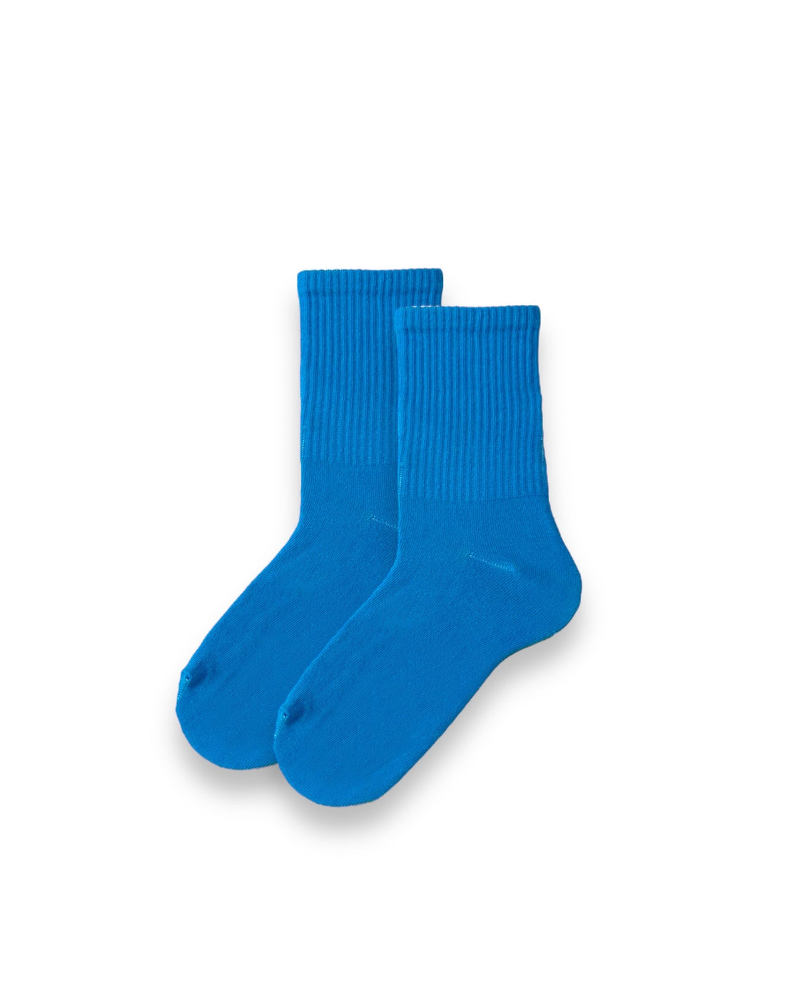 Düz Mavi Unisex Çorap