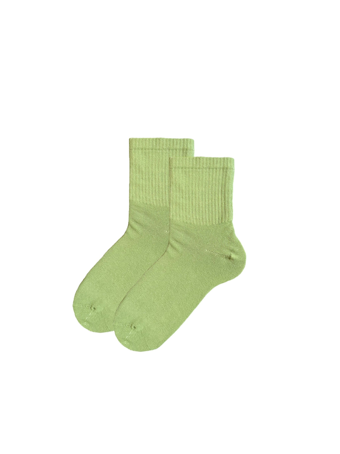 Düz Fıstık Yeşili Unisex Çorap